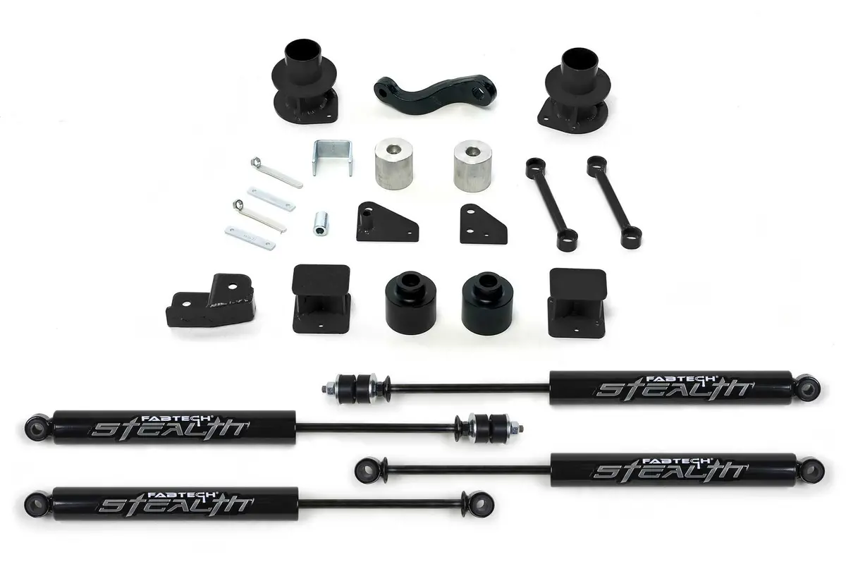 3" Basic Sys W/Stealth 2007-18 Jeep Jk 4Wd. 1
