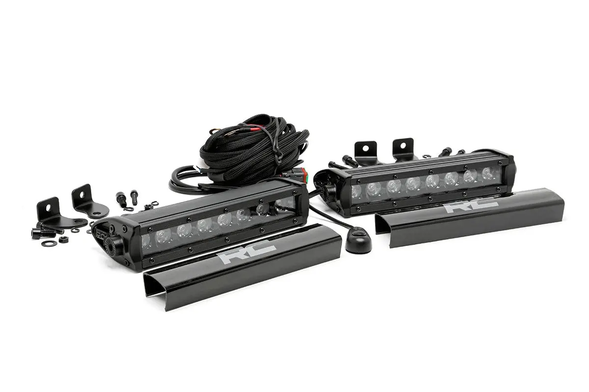 8 Inch Black Series Led Light Bar - Single Row - Pair 1