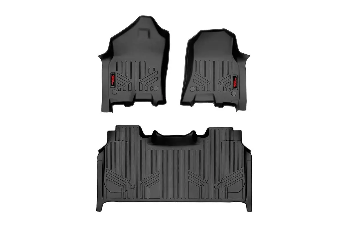 Floor Mats - Fr & Rr - Rr Storage- Crew - Ram 1500 (19-23)/1500 Trx (21-23) 1