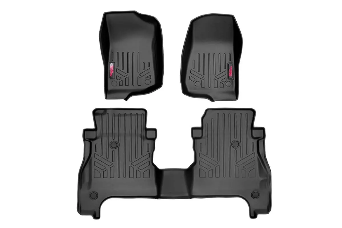 Floor Mats - Fr & Rr - Rr Lockable - Jeep Gladiator Jt 4Wd (2020-2025) 1