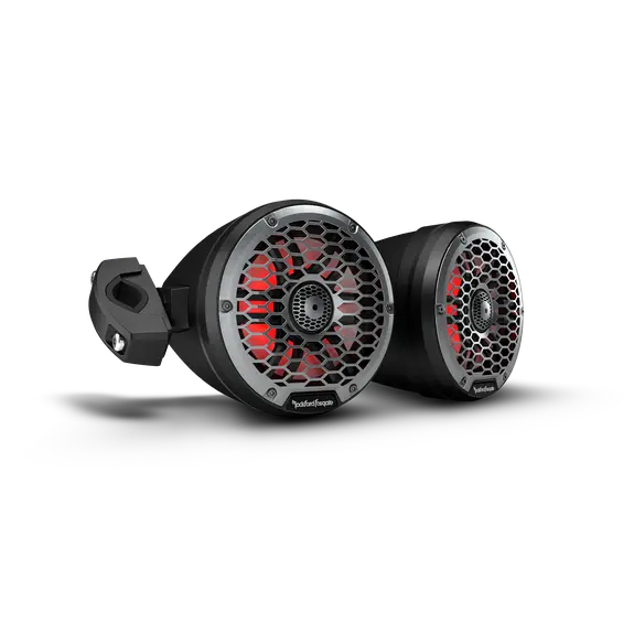 Marine Speaker Tower 6.5" M2 Series - Black (Led) 1