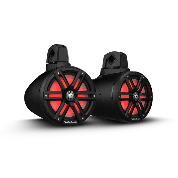 Marine Speaker Tower 8" M2 Series - Black (Led) 1