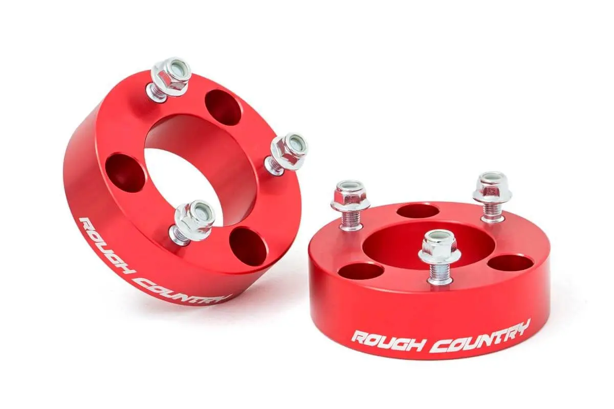 2.5 Inch Leveling Kit - Red Spacers - Nissan Frontier (05-25)/Xterra (05-15) 1
