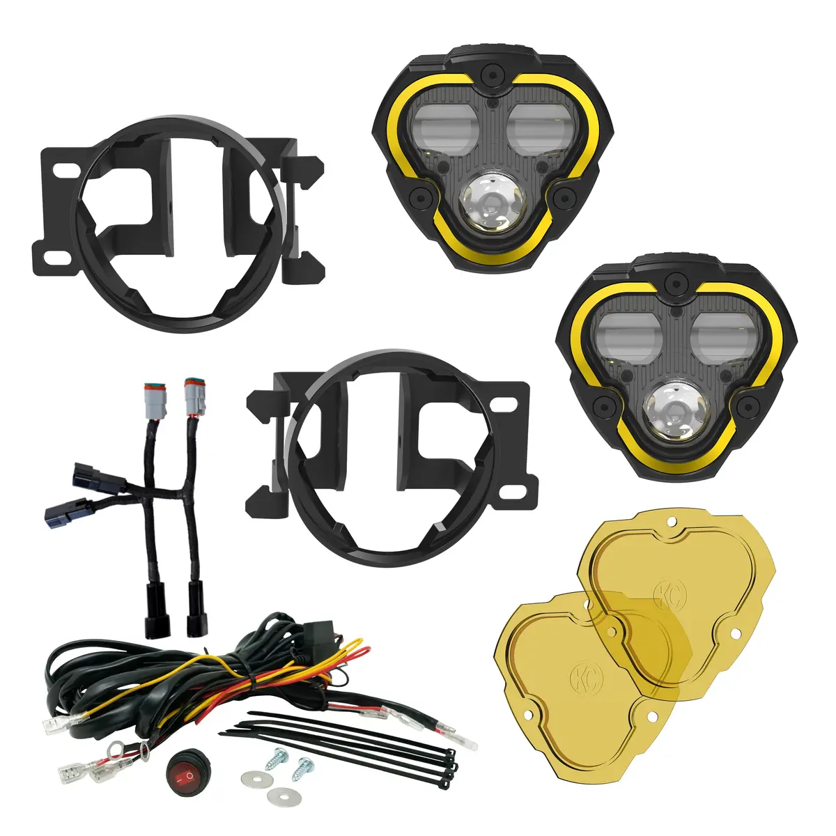 Kc Flex Era 3 Led Dm Sae Fog 2-Light Mstr Kit Toyota Tacoma 4Runner Tundra Oe 1