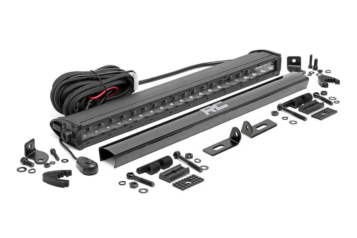 Led Light Kit - Bumper Mount - 20" Black Single Row - Ford Ranger (19-23) 1