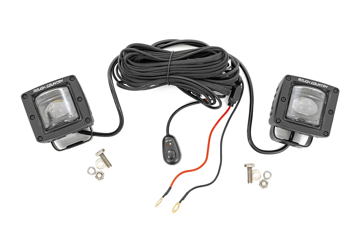 2 Inch Black Series Led Light Pods - Sae Fog - Yellow 1