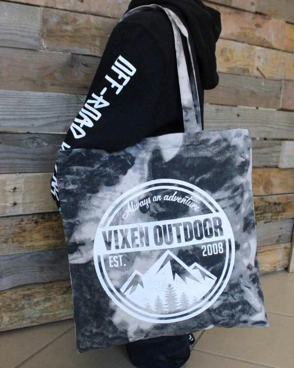 Vixen Outdoor Tie Dye Canvas Tote - Smoke 1