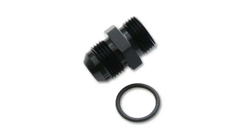 Vibrant -3An Male Flare To -4 Orb Male Straight Adapter W/O-Ring - Anodized Black 1