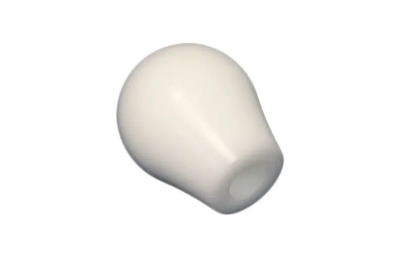 Torque Solution Delrin Tear Drop Shift Knob (White) Universal 10X1.5 1
