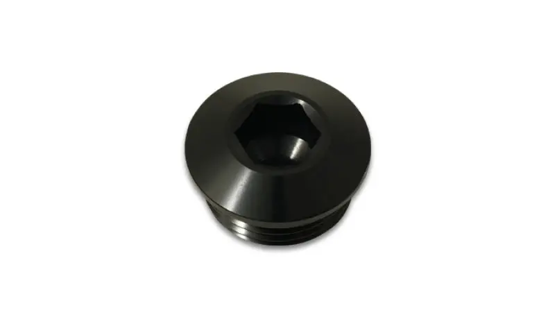 Vibrant Aluminum -4An Orb Low Profile Port Plug - Anodized Black 1