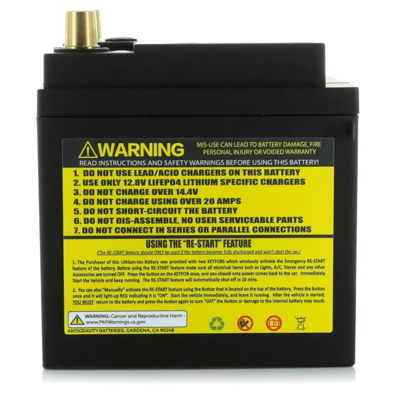 Antigravity H6/Group 48 Lithium Car Battery W/Re-Start 1