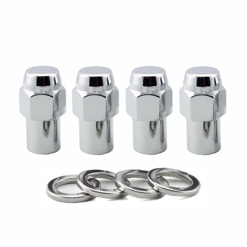 Mcgard Hex Lug Nut (Reg. Shank - .746In.) 1/2-20 / 13/16 Hex / 1.65In. Length (4-Pack) - Chrome 1