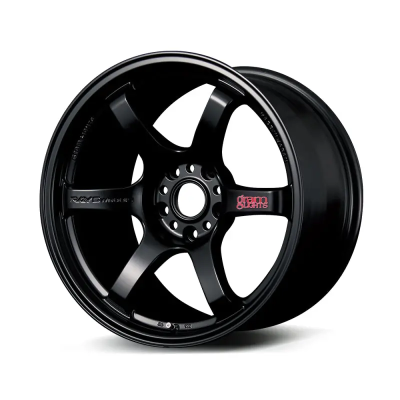 Gram Lights 57Dr 18X9.5 +38 5-114.3 Semi Gloss Black Wheel 1