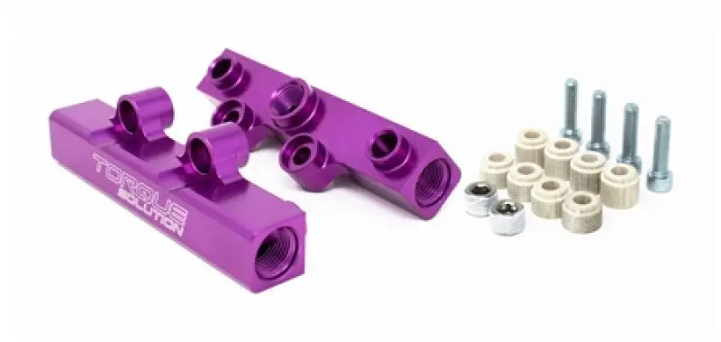 Torque Solution Top Feed Fuel Rails: 02-14 Subaru Wrx / 07-18 Sti - Purple 1