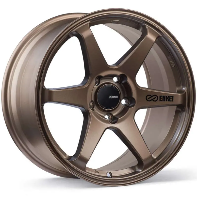 Enkei T6r 18X8 40Mm Offset 5X114.3 Bolt Pattern 72.6 Bore Matte Bronze Wheel 1