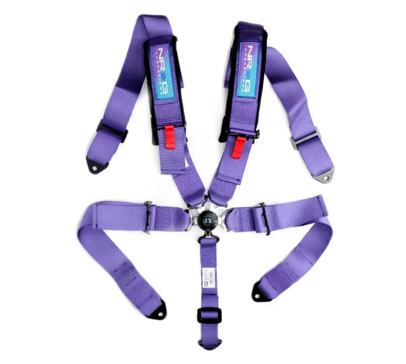 Nrg Sfi 16.1 5Pt 3 Inch Seat Belt Harness With Pads / Cam Lock - Purple 1