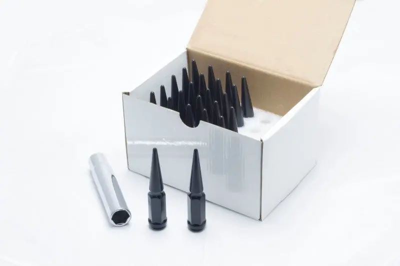 Wheel Mate Spiked Lug Nuts Set Of 24 - Black 14X1.50 1