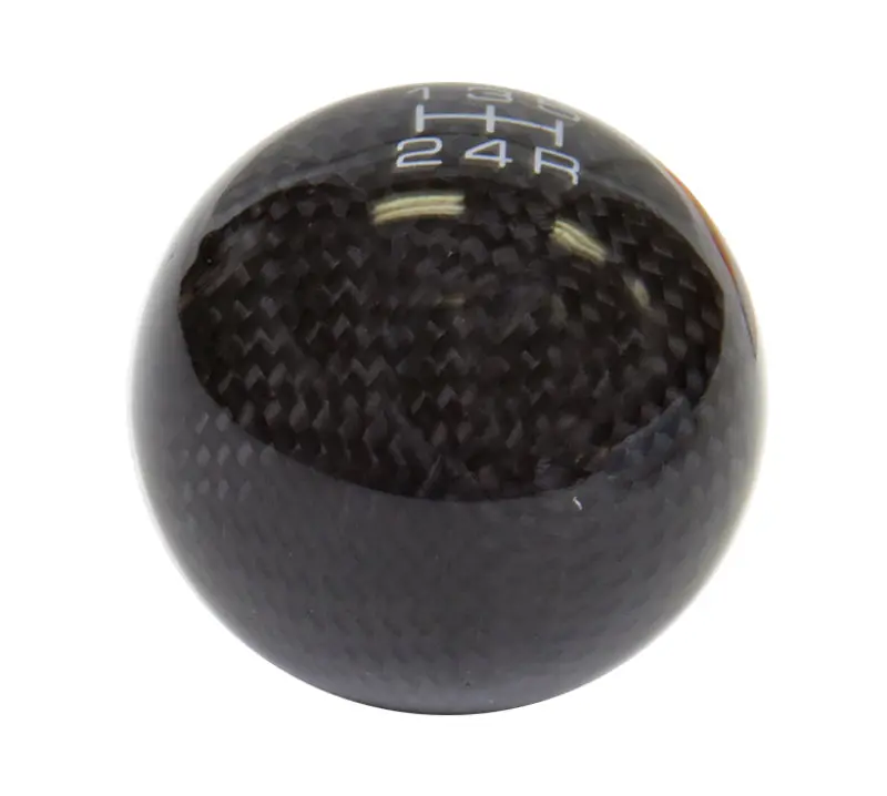 Nrg Universal Ball Style Shift Knob (No Logo) - Black Carbon Fiber (5 Speed Pattern) 1