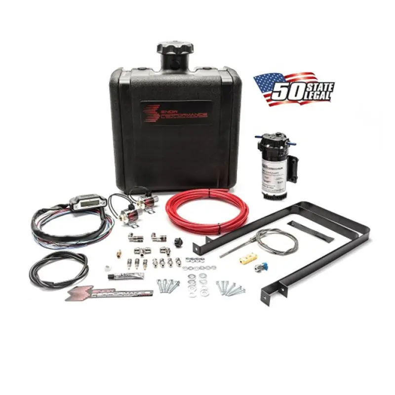 Snow Performance Stg 3 Boost Cooler Water Injection Kit Td (Red Hi-Temp Tubing And Quick Fittings) 1