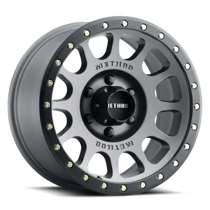 Method Mr305 Nv 17X8.5 / 0Mm Offset / 8X6.5 Bp / 130.81Mm Cb /  Titanium - Matte Black Lip Wheel 1