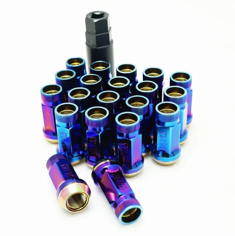 Wheel Mate Muteki Sr45r Lug Nut Kit 12X1.5 - Burned Blue 1