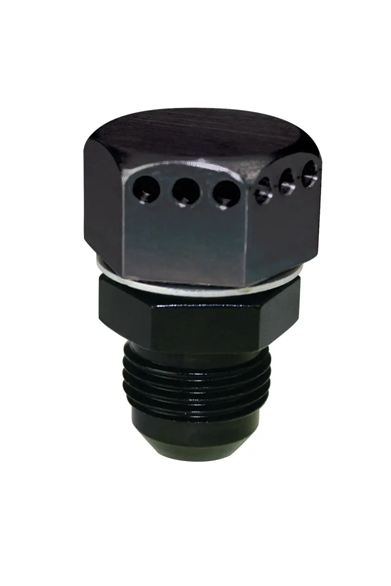 Moroso Poitive Seal Vented Fitting -10An Male - Aluminum - Single 1