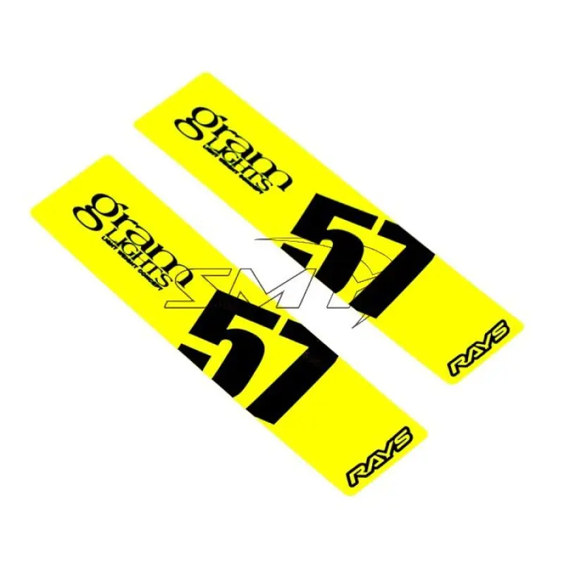 Gram Lights 57Dr/57Cr Spoke Sticker Luminous Yellow (2 Pcs) 1