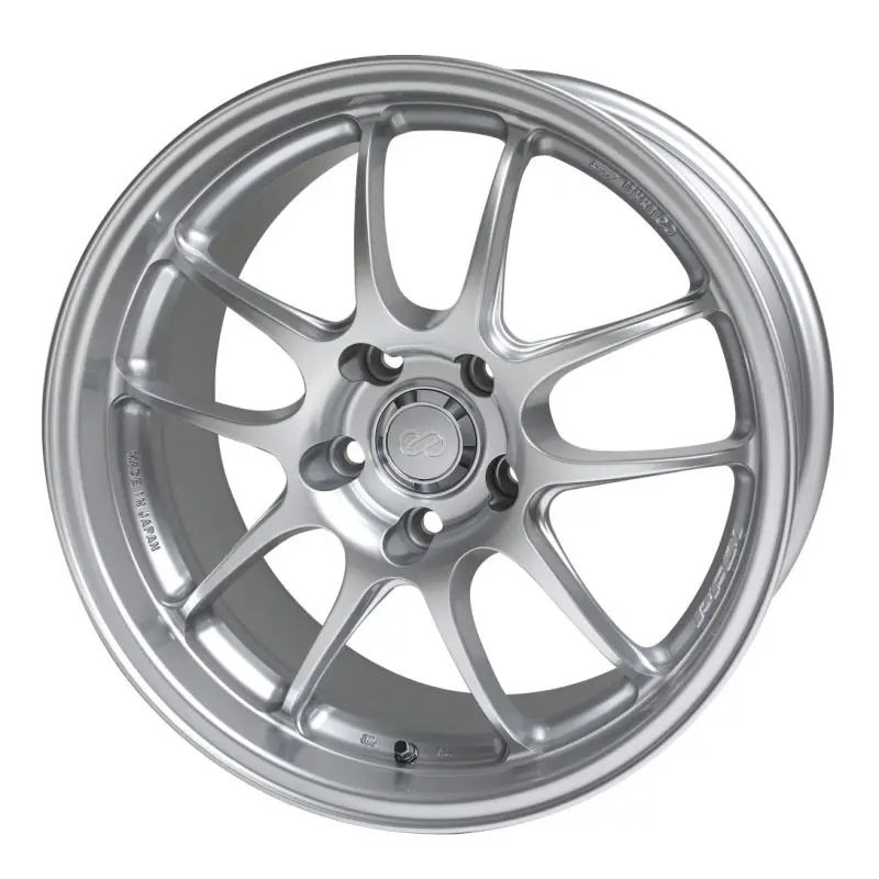 Enkei Pf01 17X7 4X100 38Mm Offset 75Mm Bore Diameter Silver Wheel 1