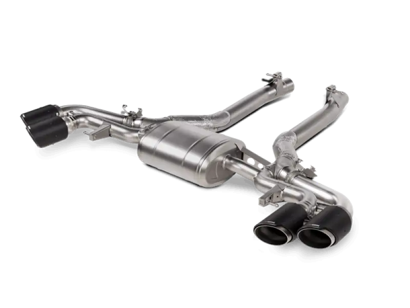 Akrapovic 2020-23 Bmw X5m (F95)/X6m (F96) Slip-On Line (Titanium) W/Carbon Fiber Titanium Tips 1