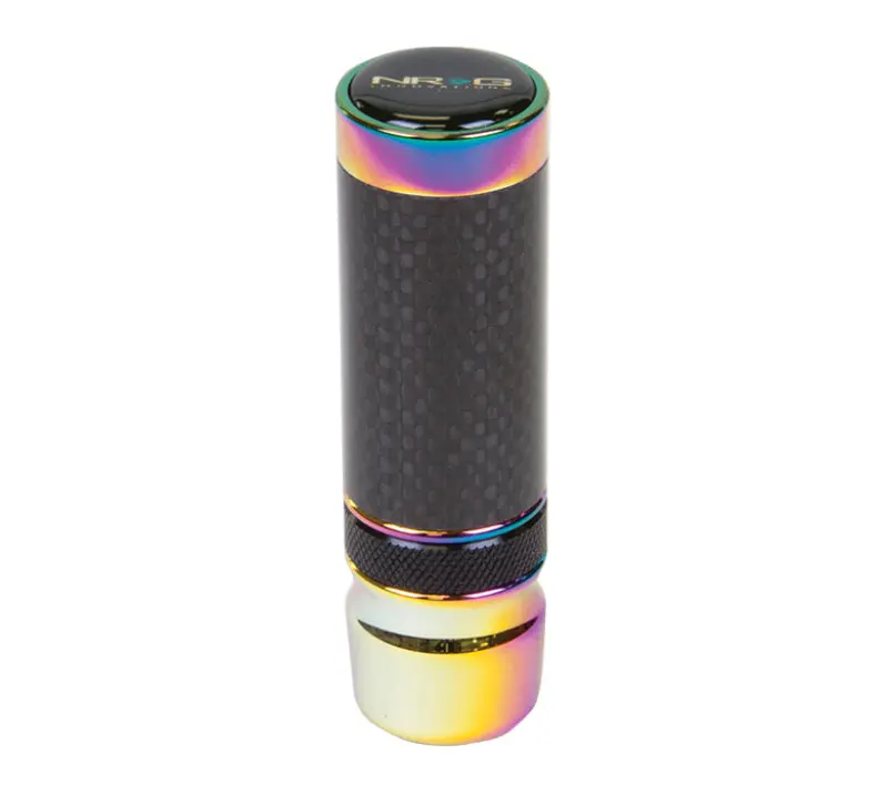 Nrg Slimboy Adjustable Shift Knob (M10x1.25) Nissan / Mazda / Toyota - Carbon Fiber / Neochrome 1