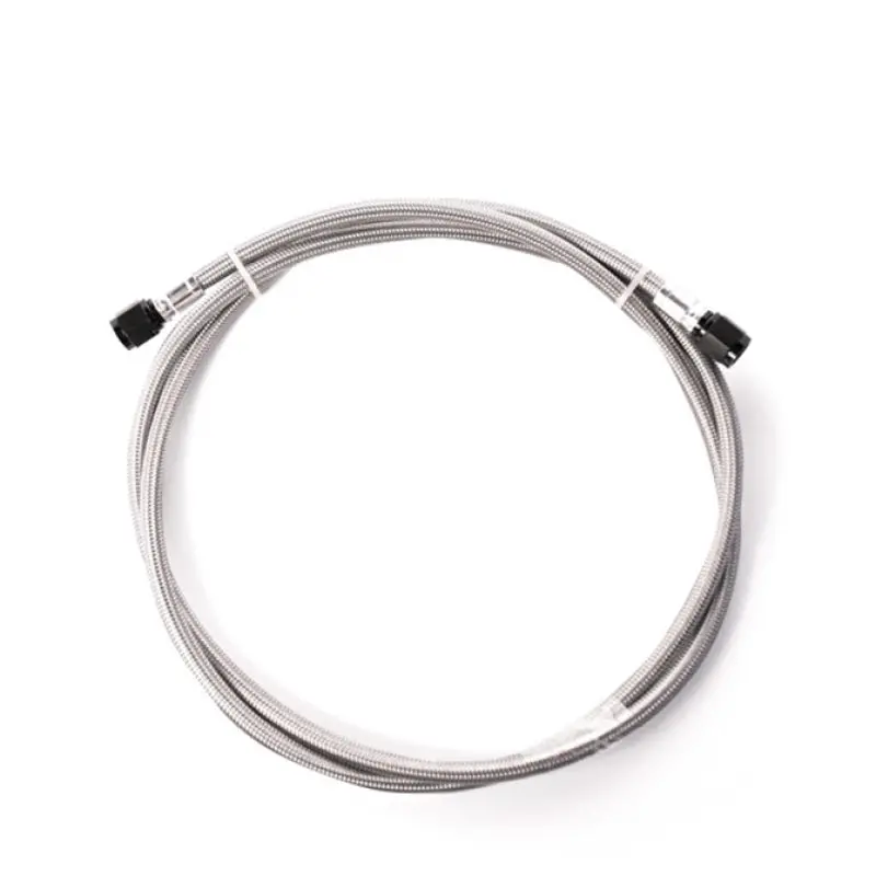 Snow Performance 2Ft Stainless Steel Braided Line (Black) W/ 4An Fittings 1