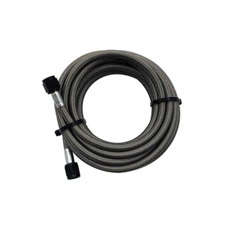 Snow Performance 15Ft Braided Stainless Line (Black) W/ -4An Fittings (Nx Version) 1