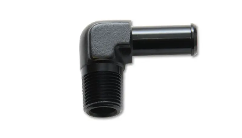 Vibrant 3/4 Npt To 3/4In Barb Straight Fitting 90 Deg Adapter - Aluminum 1