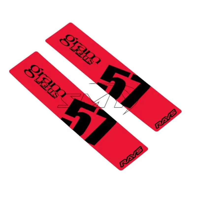 Gram Lights 57Dr/57Cr Spoke Sticker Red (2 Pcs) 1