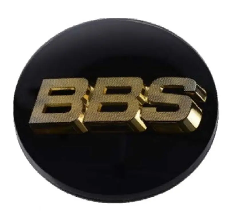 Bbs Center Cap 70.6Mm Black/Gold (4-Tab) (56.24.120) 1