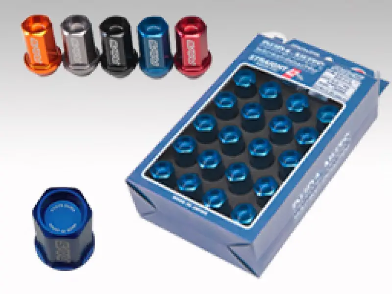 Rays Dura-Nut L42 Straight Type 12X1.50 Lug Nut Set 16 Lug 4 Lock Set - Gun Metallic 1