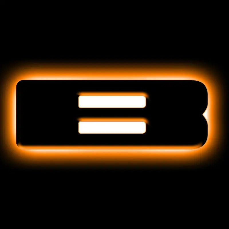 Oracle Lighting Universal Illuminated Led Letter Badges - Matte Blk Surface Finish - B See Warranty 1