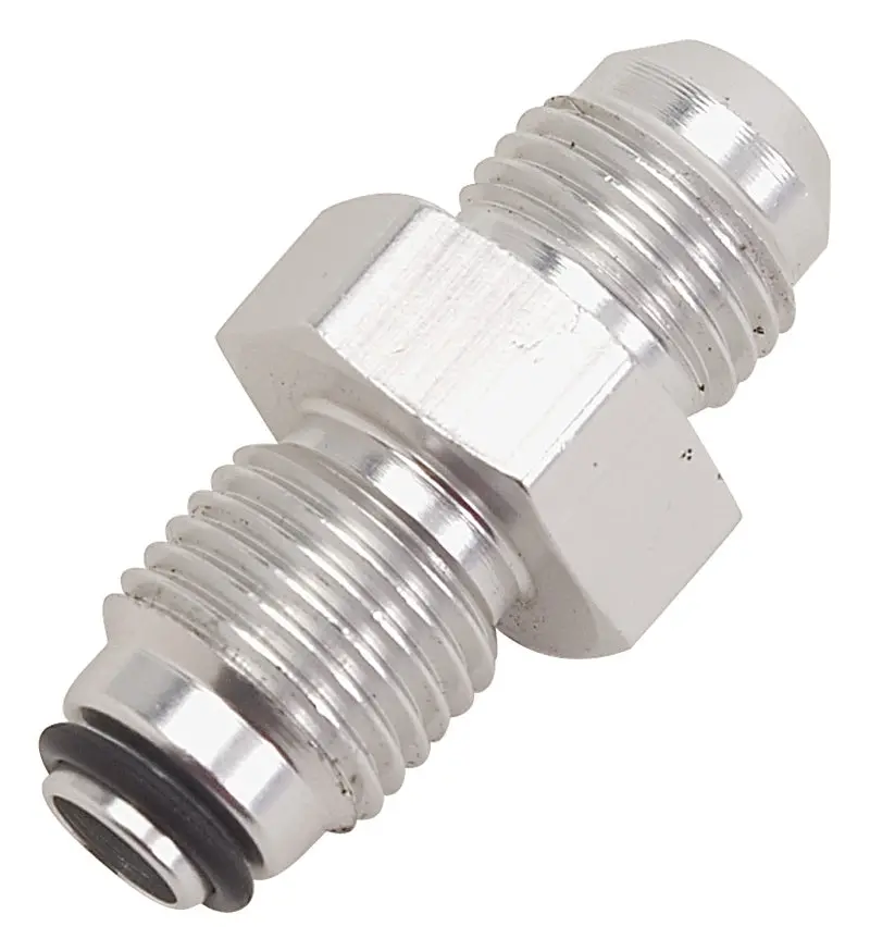 Russell Performance -6 An (Male To 11/16In-18 O-Ring Seal) Power Steering Adapter. Clear Anodized 1