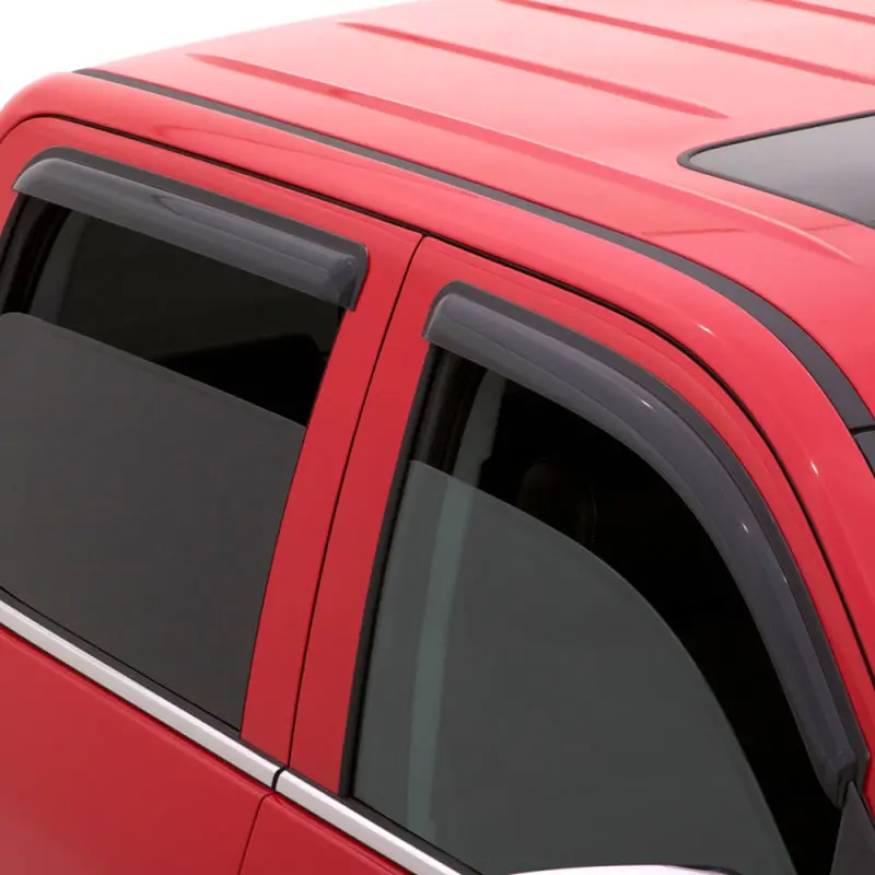 Avs 03-10 Chevy Kodiak Crew Cab Ventvisor Outside Mount Window Deflectors 4Pc - Smoke 1