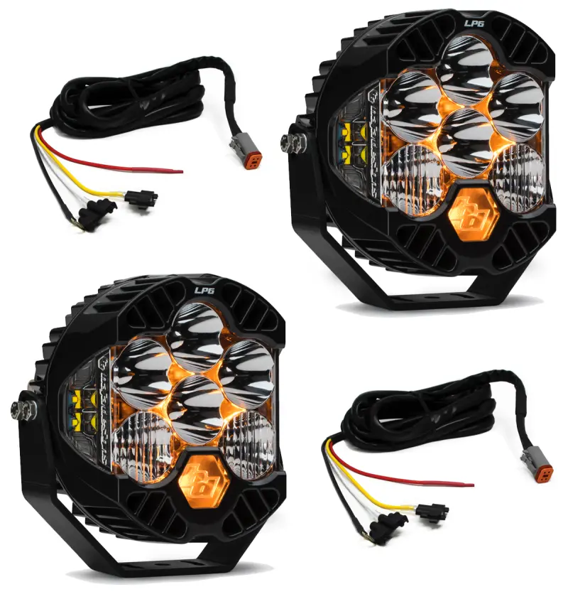 Baja Designs Jeep Jl/Jt Rubicon Steel Bumper Led Light Kit Lp6 W/Upfitter 1