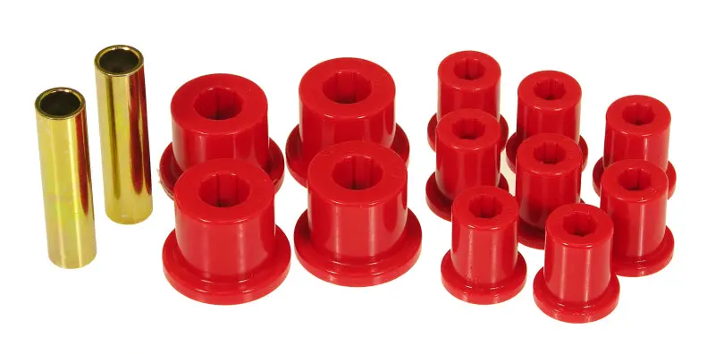 Prothane 76-86 Jeep Cj5/Cj7 Rear Spring & Shackle Bushings - Red 1