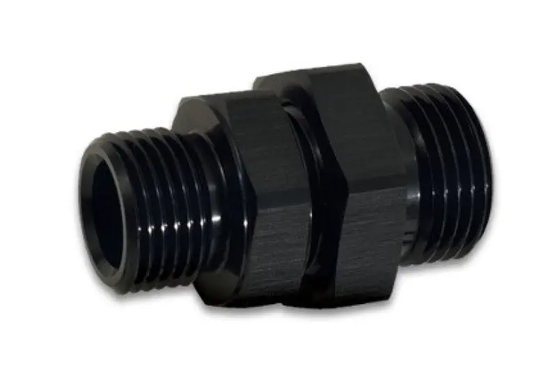 Vibrant -8An Orb Male To Male Union Adapter - Anodized Black 2