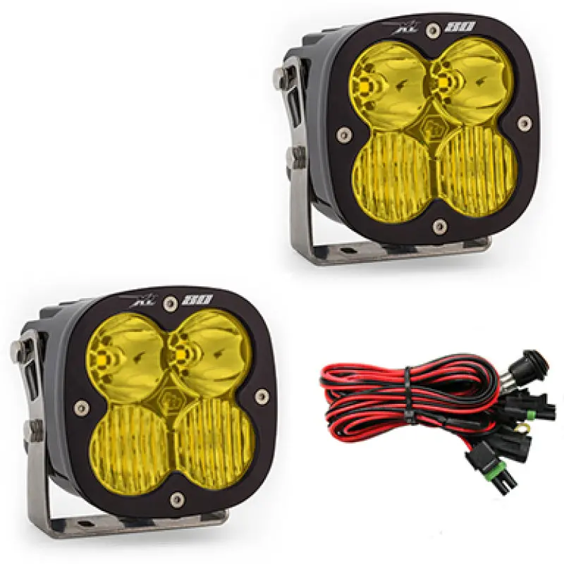 Baja Designs Xl80 Series Driving Combo Pattern Pair Led Light Pods - Amber 1