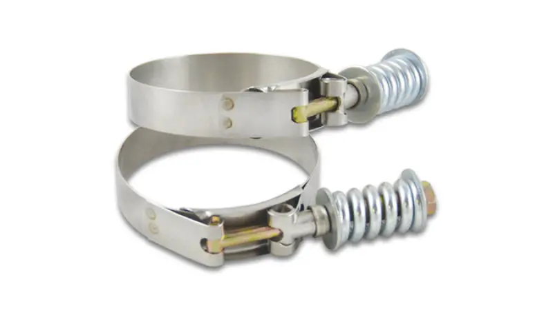 Vibrant Ss T-Bolt Clamps Pack Of 2 Size Range: 3.53In To 3.83In Od For Use W/ 3.25In Id Coupling 1