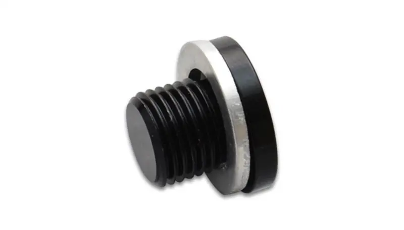 Vibrant M10 X 1.0 Metric Aluminum Port Plug With Crush Washer 1