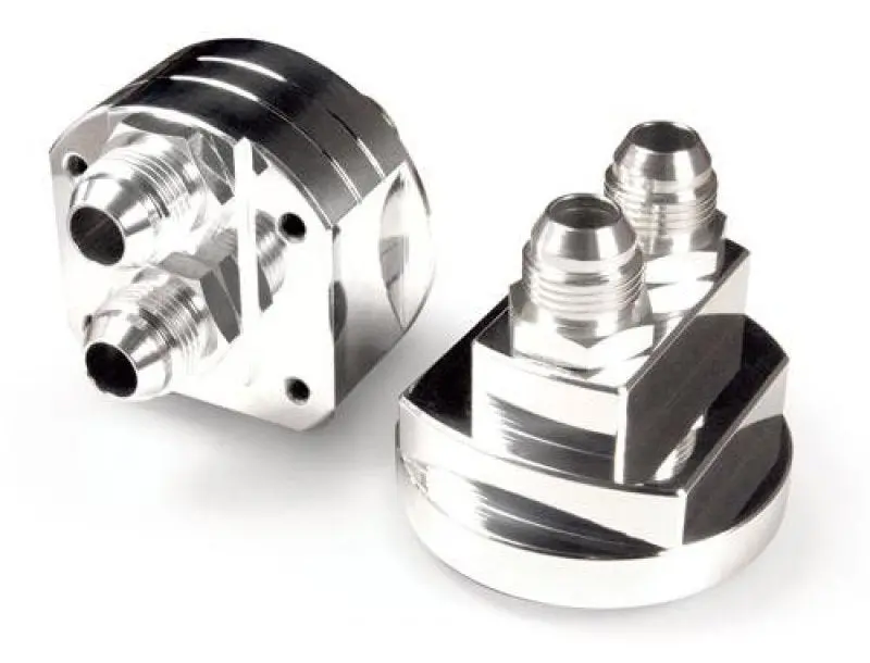 Blox Racing Remote Oil Filter Relocation Kit - Polished 1