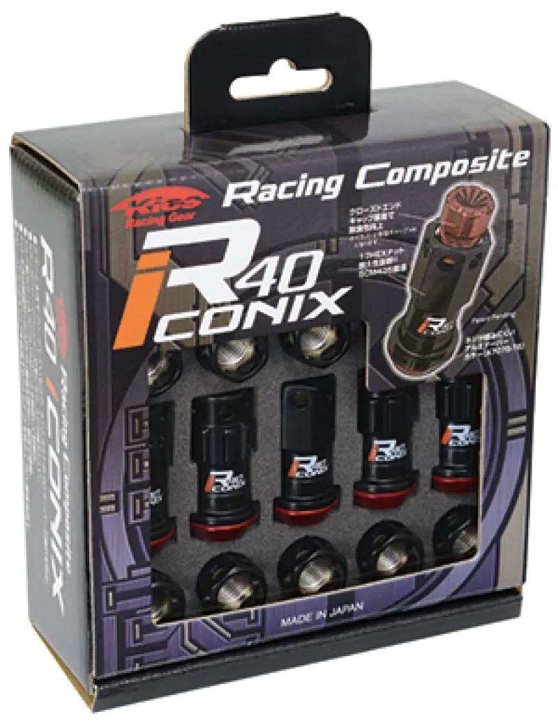 Project Kics 14X1.50 Black Lock W/ Capless Lug Nuts 16+4 1