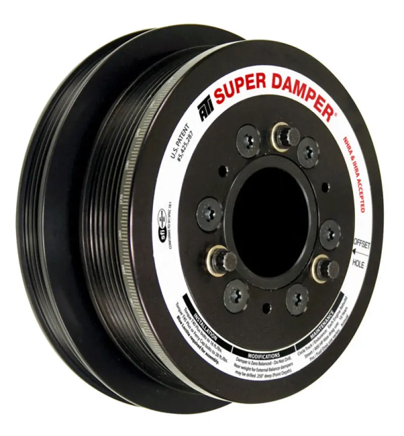 Ati Damper - 6.78In - Alum - 6/4 Grv - 10 Per Ud - Ls3 Camaro - 10-15 - Gen 3 Vortec Truck - Ls 1