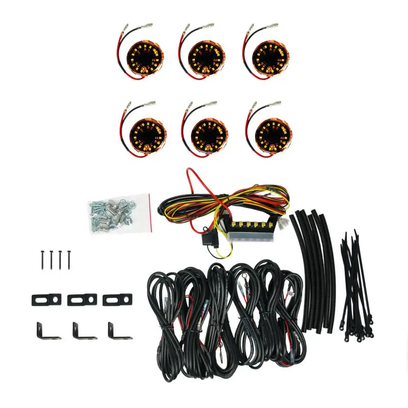 Kc Hilites Cyclone V2 Led - Rock Light - 6-Light System - Amber - 5W Flood Beam 1