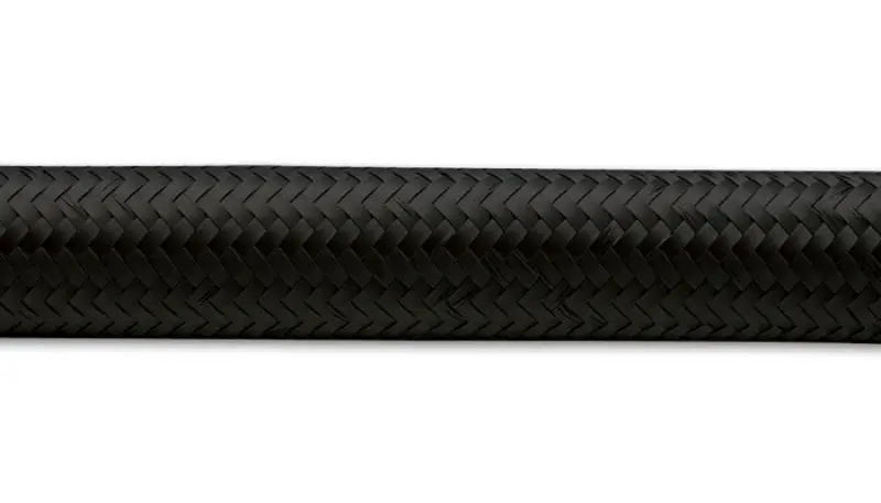 Vibrant -6 An Black Nylon Braided Flex Hose (5 Foot Roll) 2